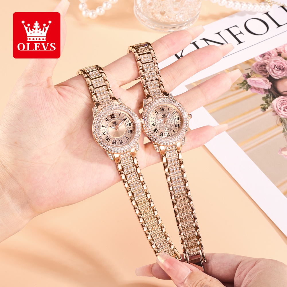 Luxury Watch For - OLEVS Luxury Fashion ladies' watches Diamond