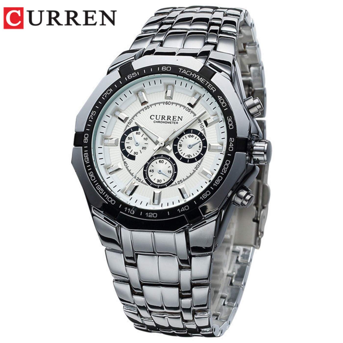 Luxury Watch Logo - CURREN Men Luxury Brand Military Sport
