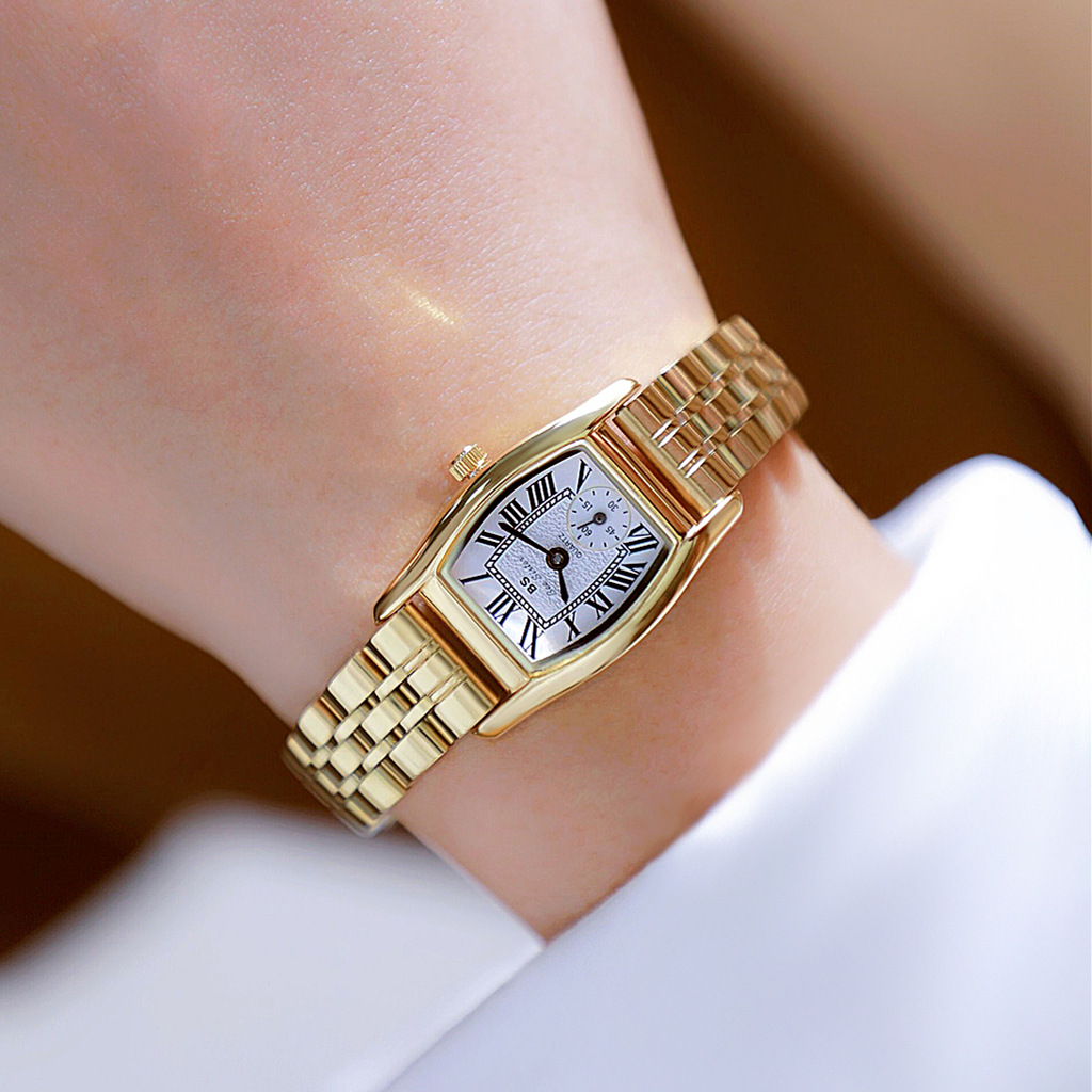Luxury Watch With Leather Strap - BS Women's Watch Versatile Retro Style