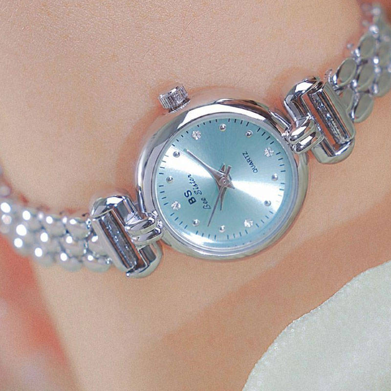 Luxury Watch With Leather Strap - 2024 New Luxury Ice Blue Silver
