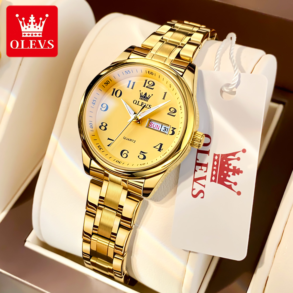 Luxury Watch Brand For Women - OLEVS Brand Luxury Gold Quartz Watch