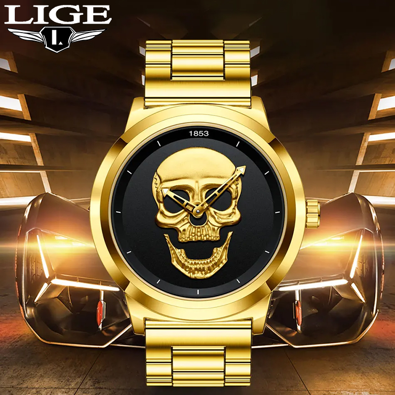 Luxury Watch Holder For Men - LIGE Top Luxury Brand Quartz Man