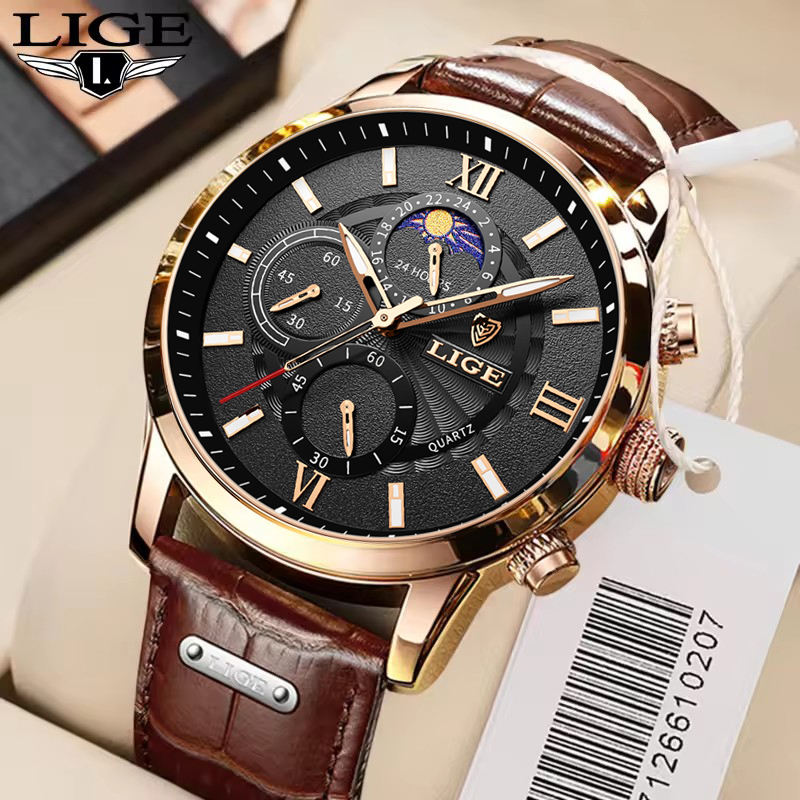 Luxury Watch Holder For Men - Men's Watches LIGE Top Brand Luxury