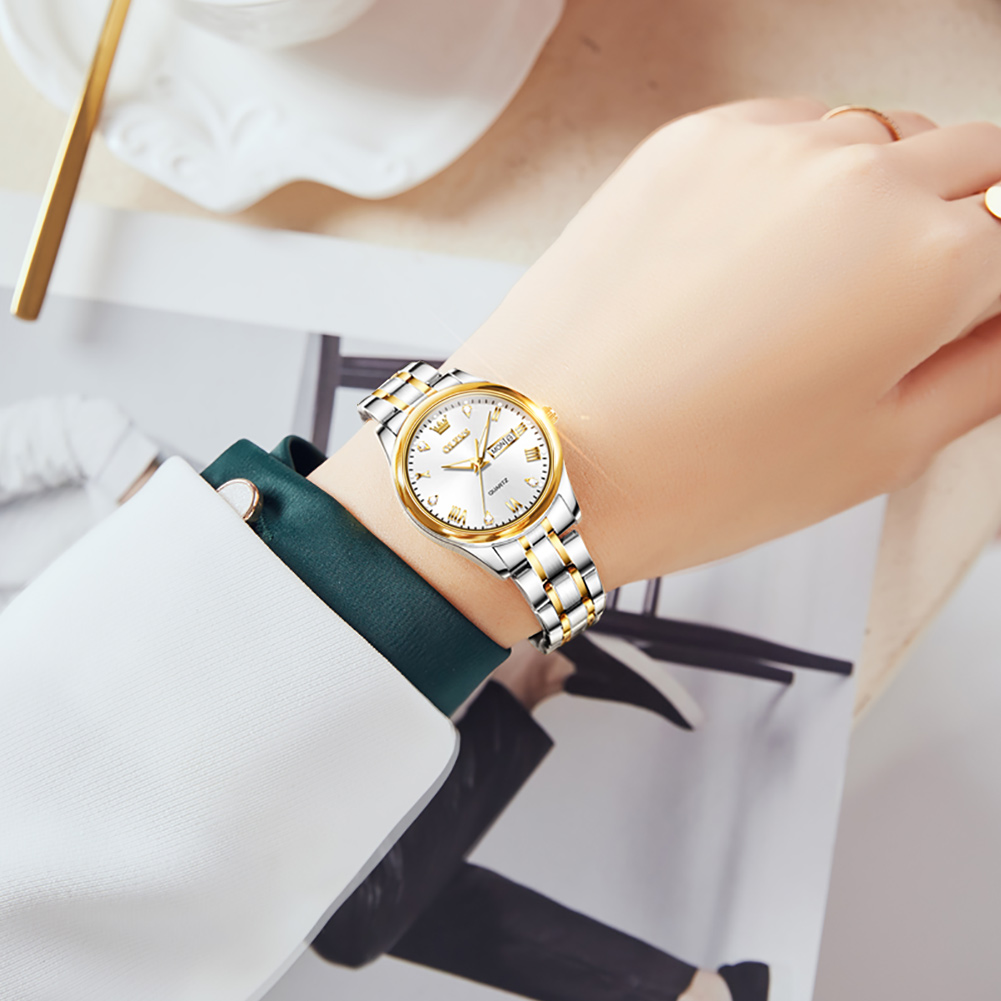 OLEVS 5563 New Fashion Women Q - огляд і ціна Luxury Watch With Leather Strap
