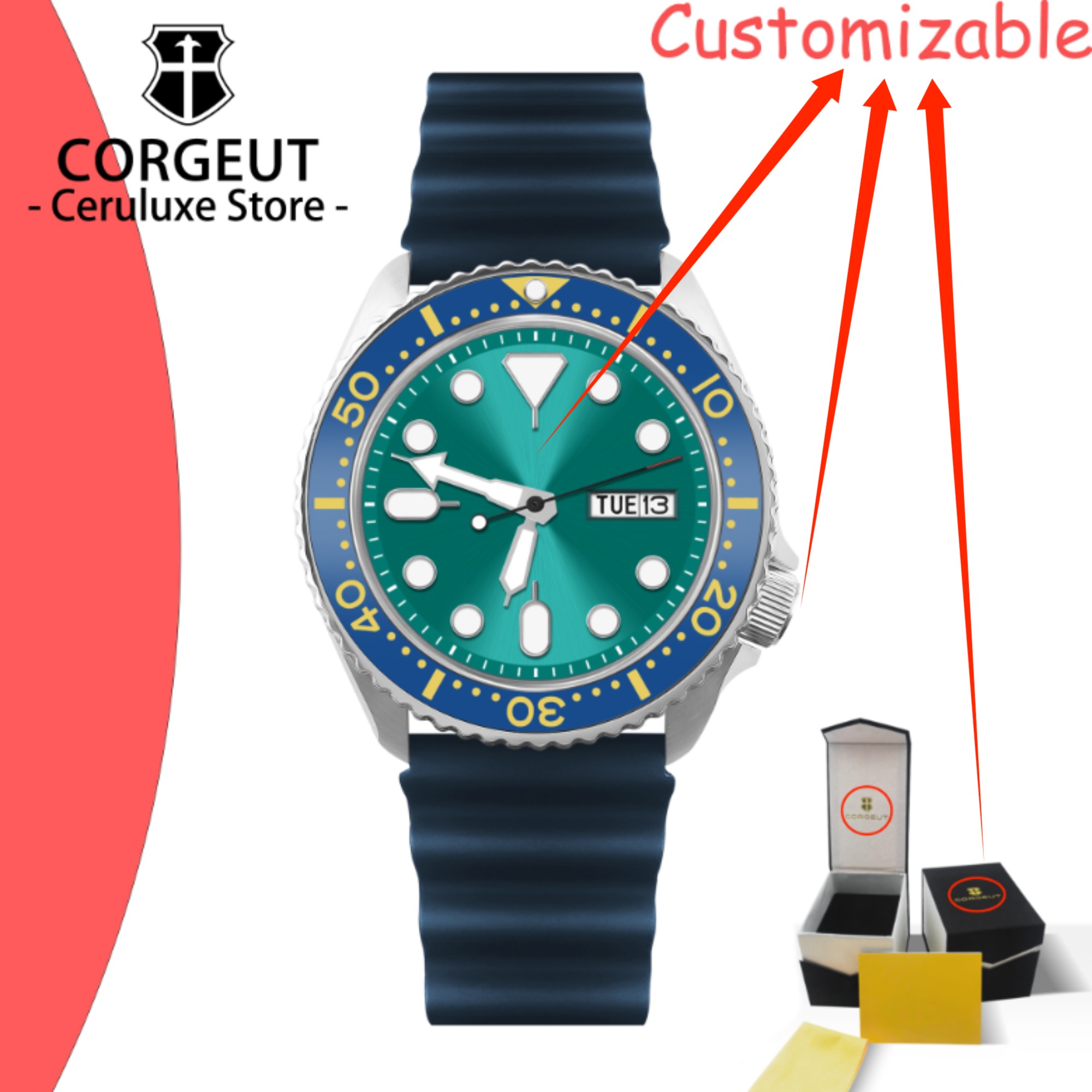 CUSTOM Logo Vintage Diver Watc - огляд і ціна Luxury Watch Logo