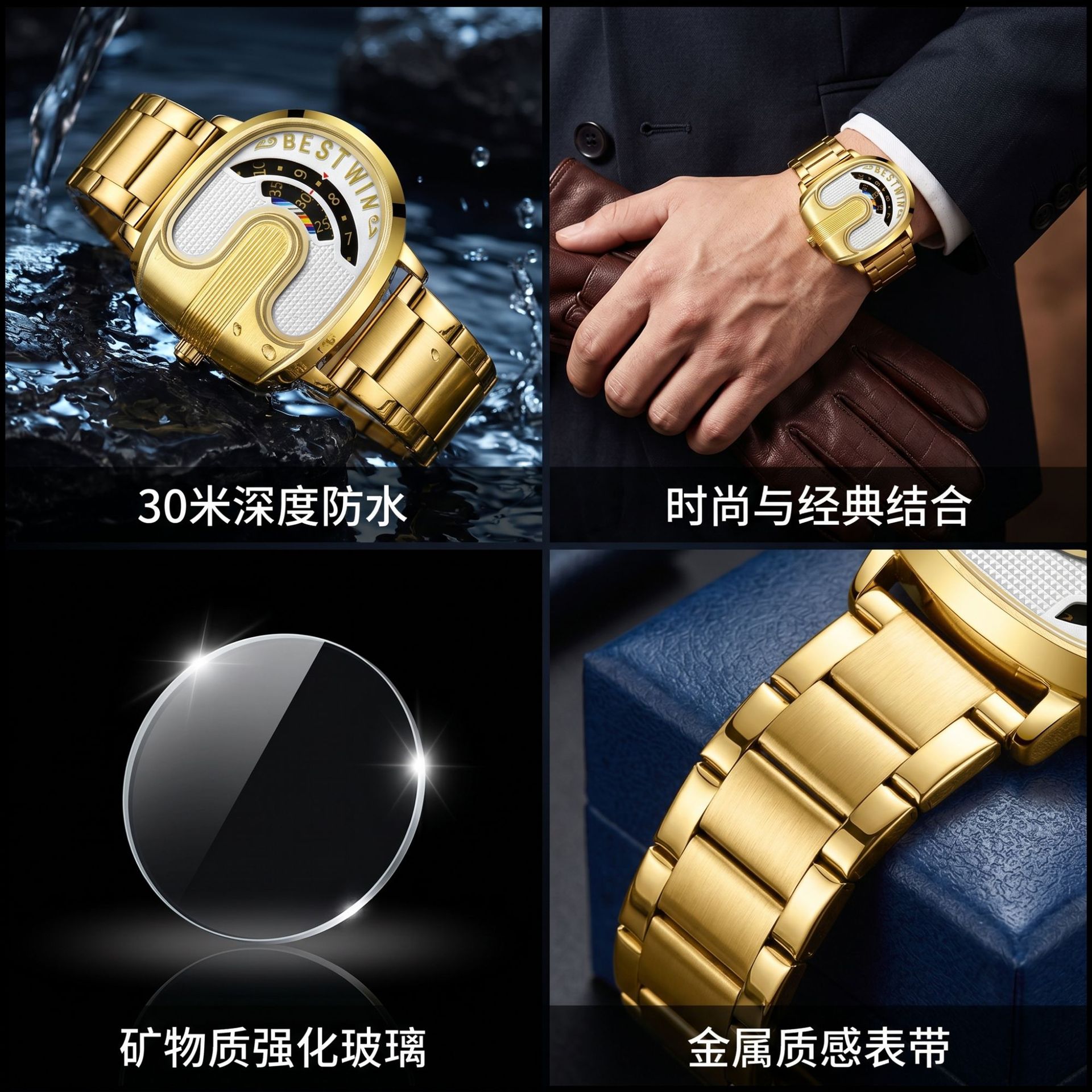 Gold Top Brand Luxury Men Watc - огляд і ціна Luxury Watch Brands