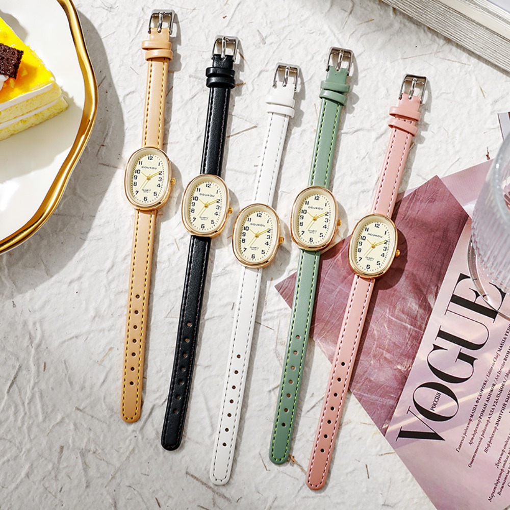 Luxury Oval Dial Women Watches - огляд і ціна Luxury Watch With Leather Strap