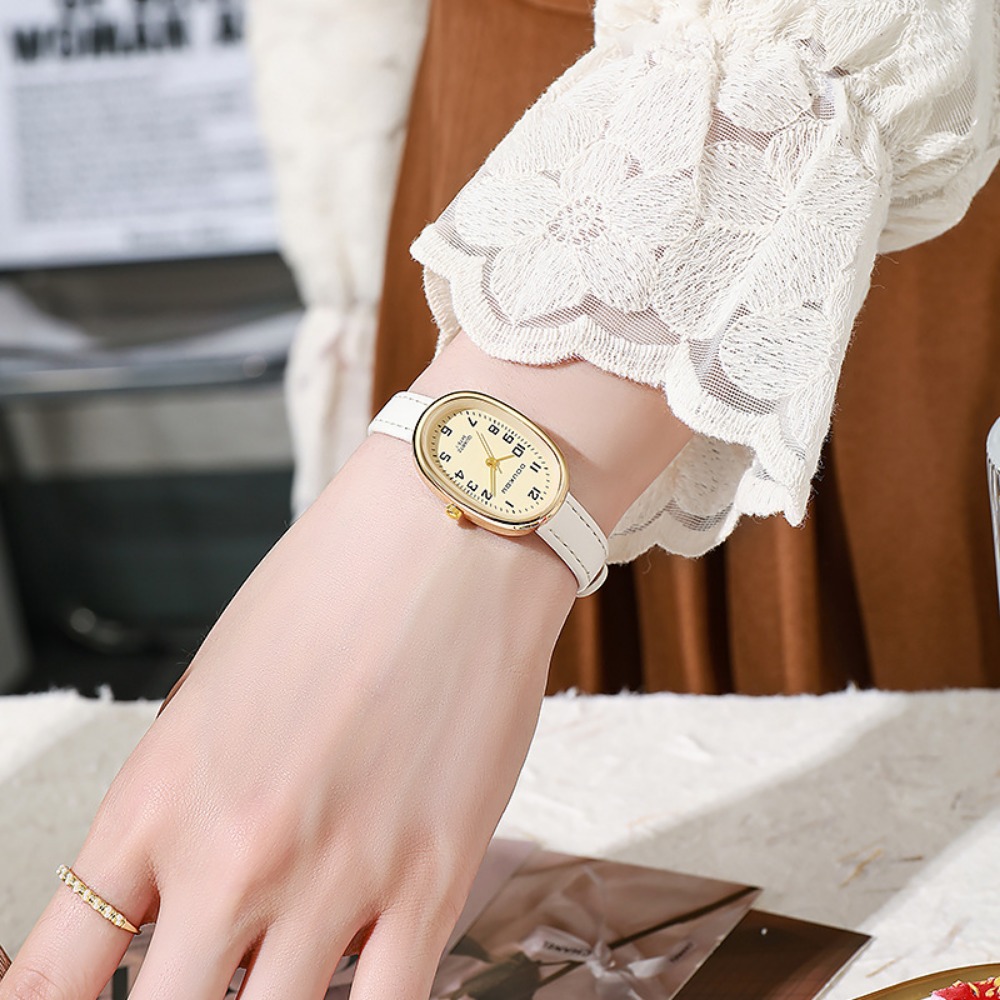 Luxury Oval Dial Women Watches - огляд і ціна Luxury Watch With Leather Strap