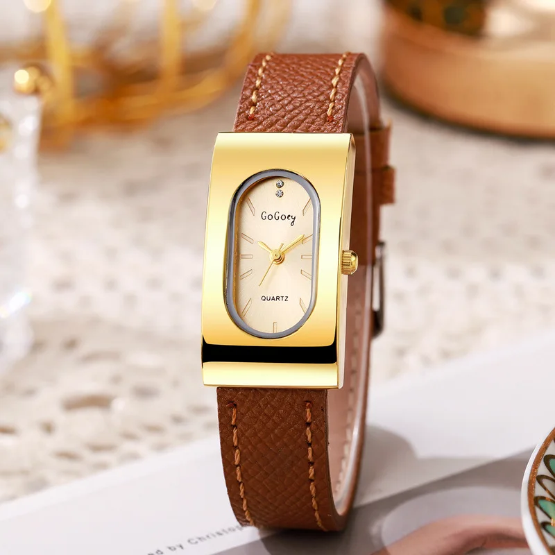 Luxury Ladies Brand Women Watc - огляд і ціна Luxury Watch With Leather Strap