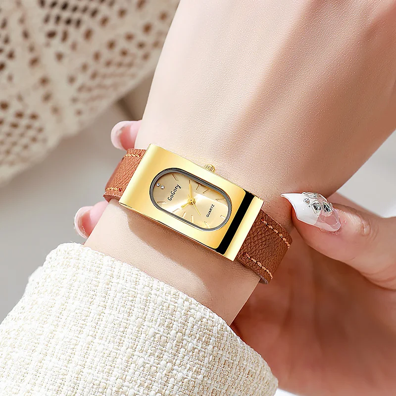 Luxury Ladies Brand Women Watc - огляд і ціна Luxury Watch With Leather Strap