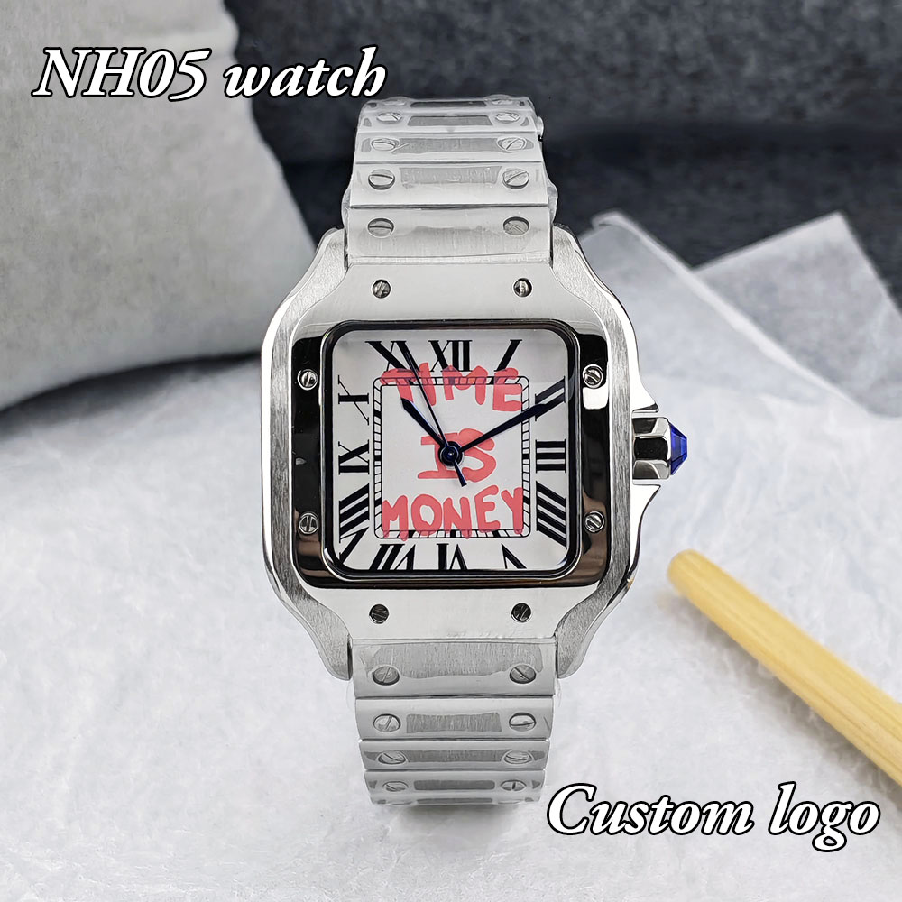 New NH05 Square Watch Time is  - огляд і ціна Luxury Watch Logo