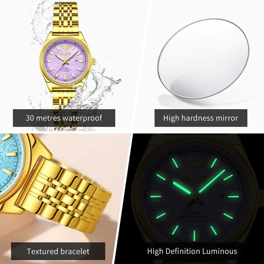 OLEVS Brand Luxury Gold Watch  - огляд і ціна Luxury Watch Brand For Women