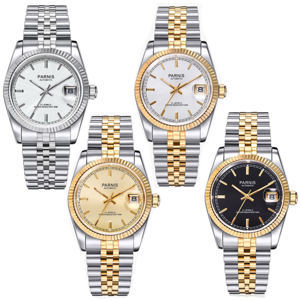 Parnis 36mm Mens Automatic Wat - огляд і ціна Rolex Watch Datejust