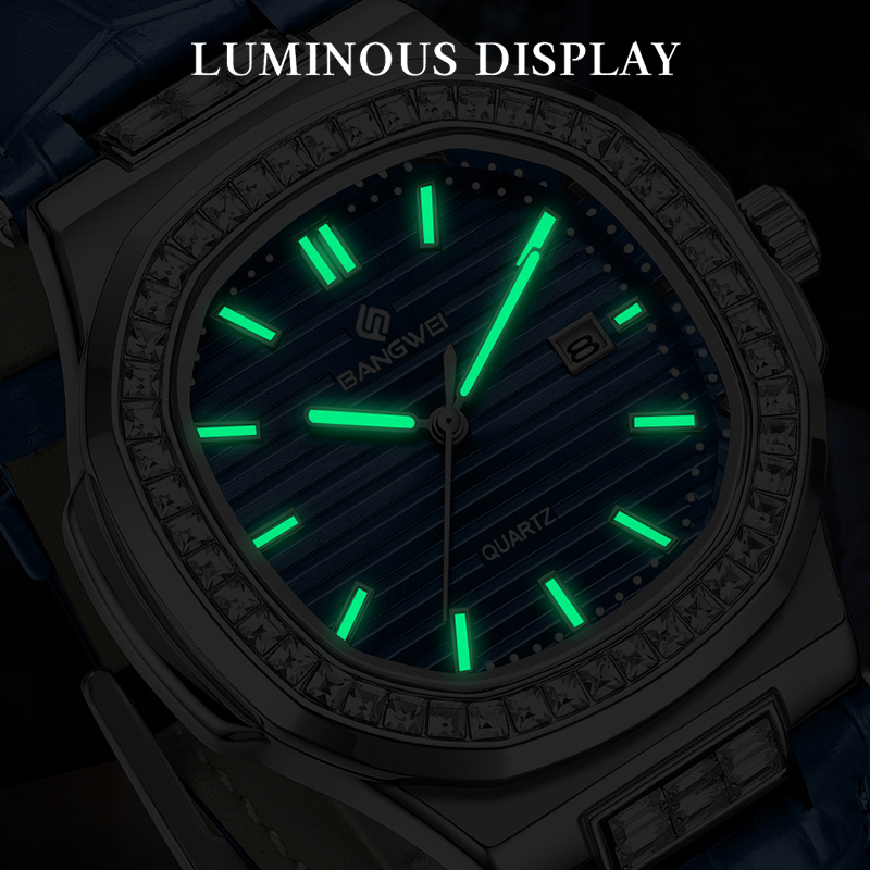 BANGWEI Top Brand Luxury Mens  - огляд і ціна Luxury Watch Holder For Men