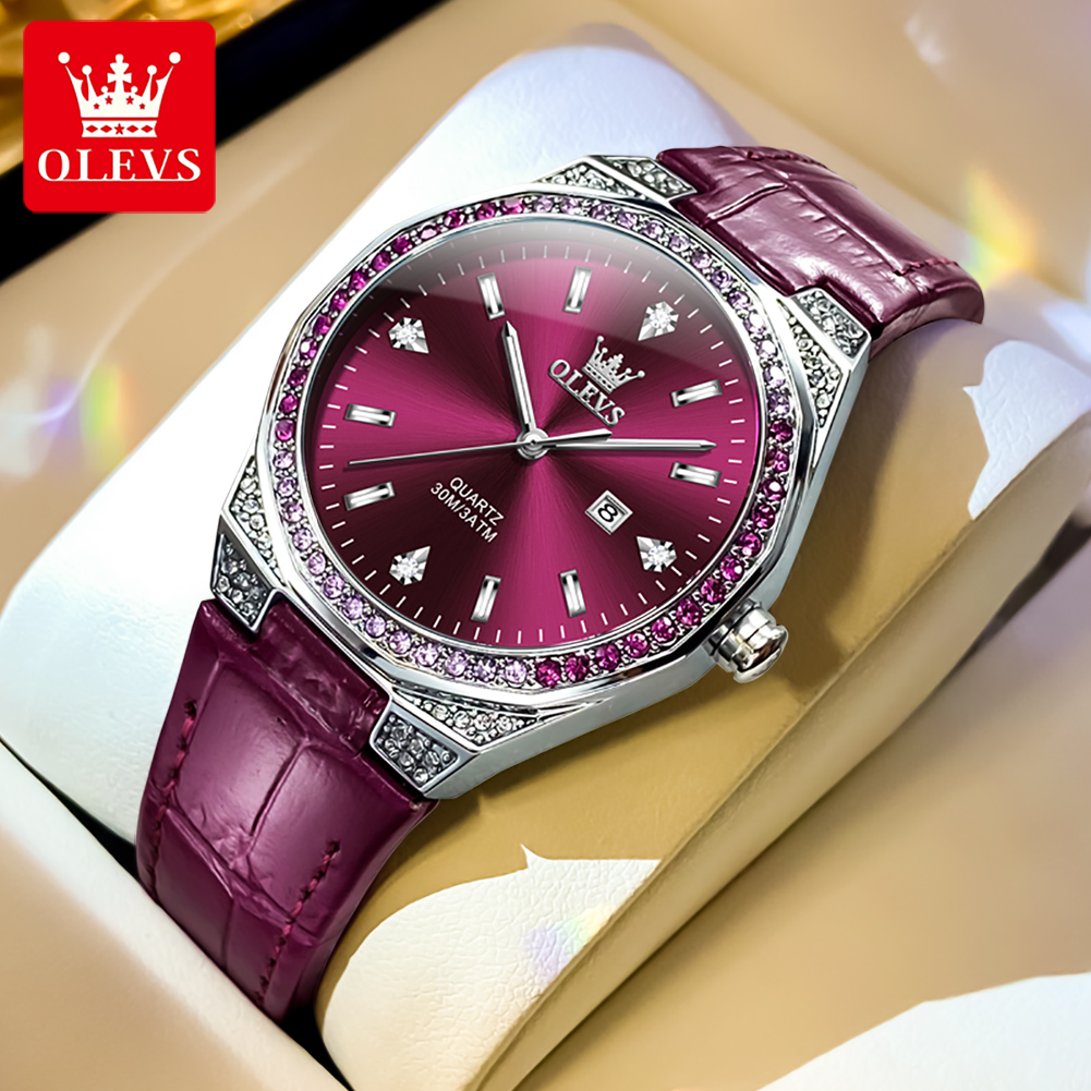OLEVS Original Women's Watches - огляд і ціна Luxury Watch With Leather Strap
