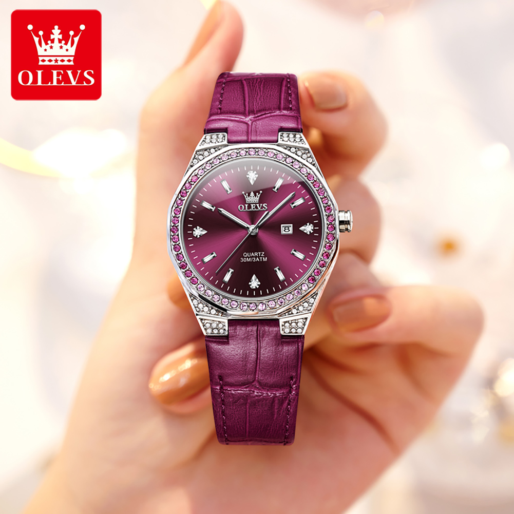 OLEVS Original Women's Watches - огляд і ціна Luxury Watch With Leather Strap