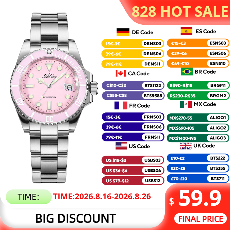 ADDIES 36mm 50m Waterproof Wom - огляд і ціна Luxury Watch Brands