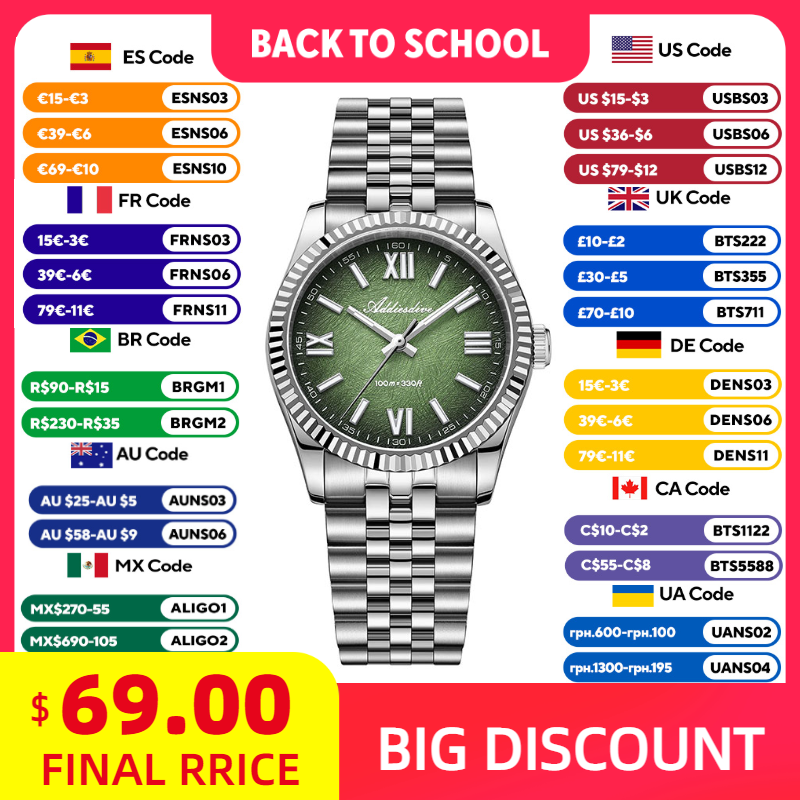 ADDIESDIVE Elegant Watch for W - огляд і ціна Luxury Watch For