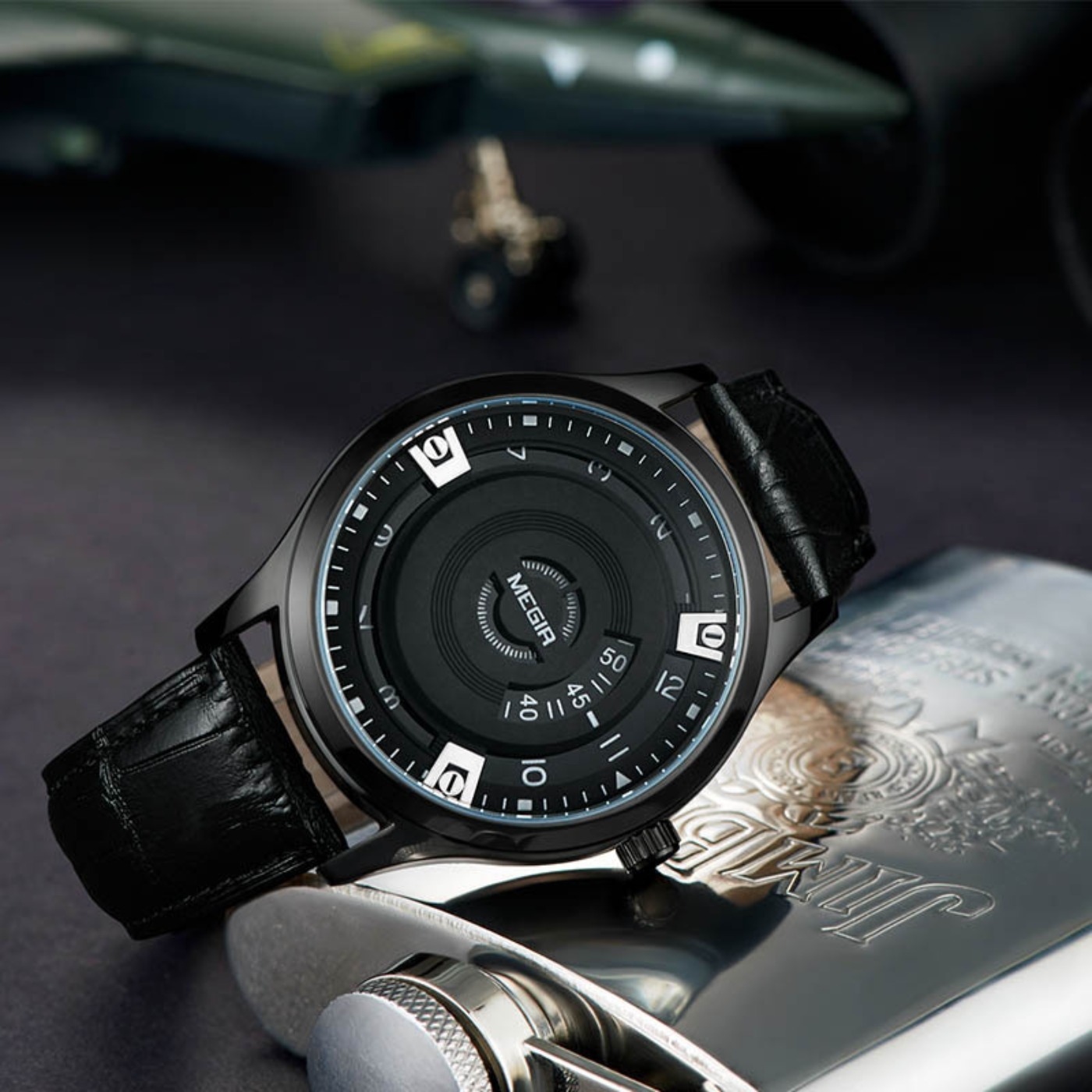 MEGIR Men Watches Luxury Leath - огляд і ціна Luxury Watch With Leather Strap