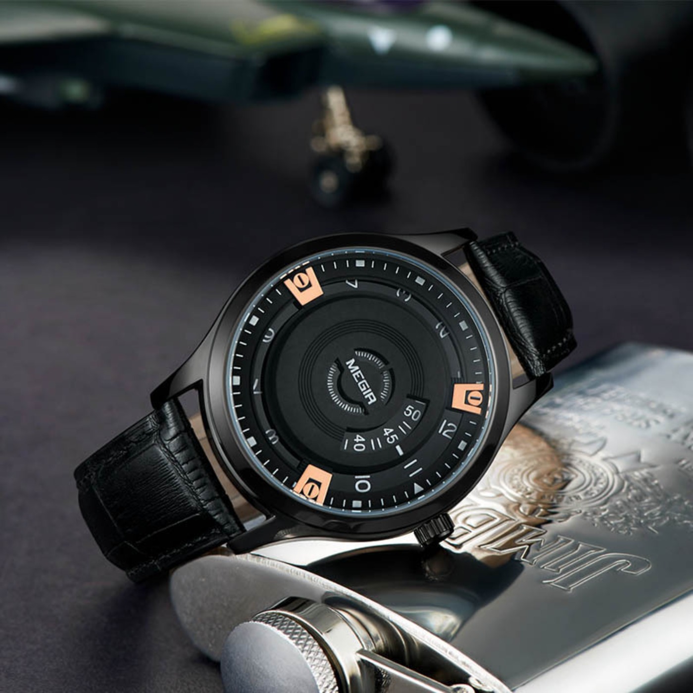 MEGIR Men Watches Luxury Leath - огляд і ціна Luxury Watch With Leather Strap