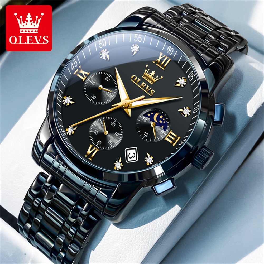OLEVS Popular men's watches st - огляд і ціна Luxury Watch Logo