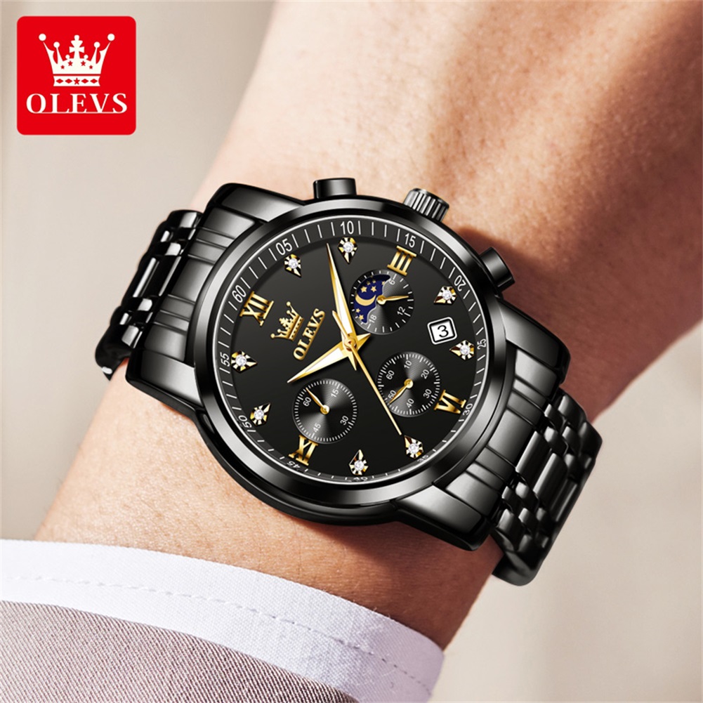 OLEVS Popular men's watches st - огляд і ціна Luxury Watch Logo
