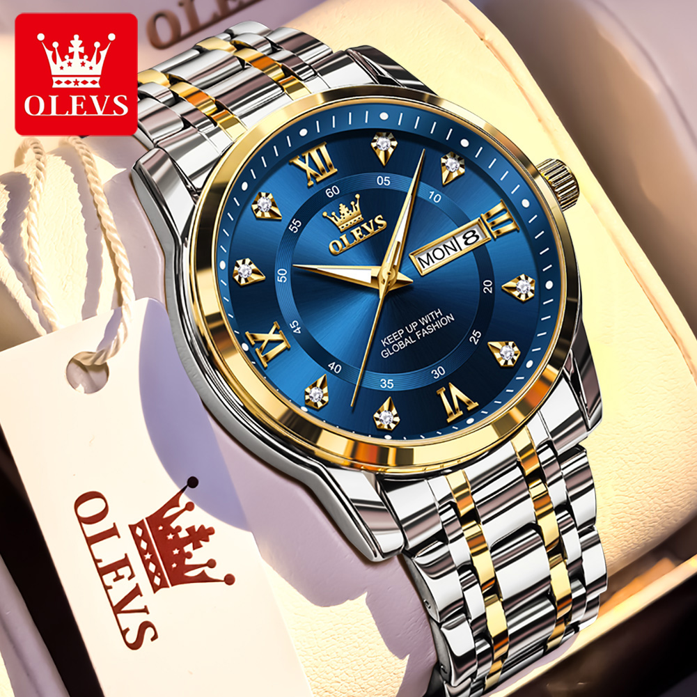 OLEVS Brand Fashion men's watc - огляд і ціна Luxury Watch Logo