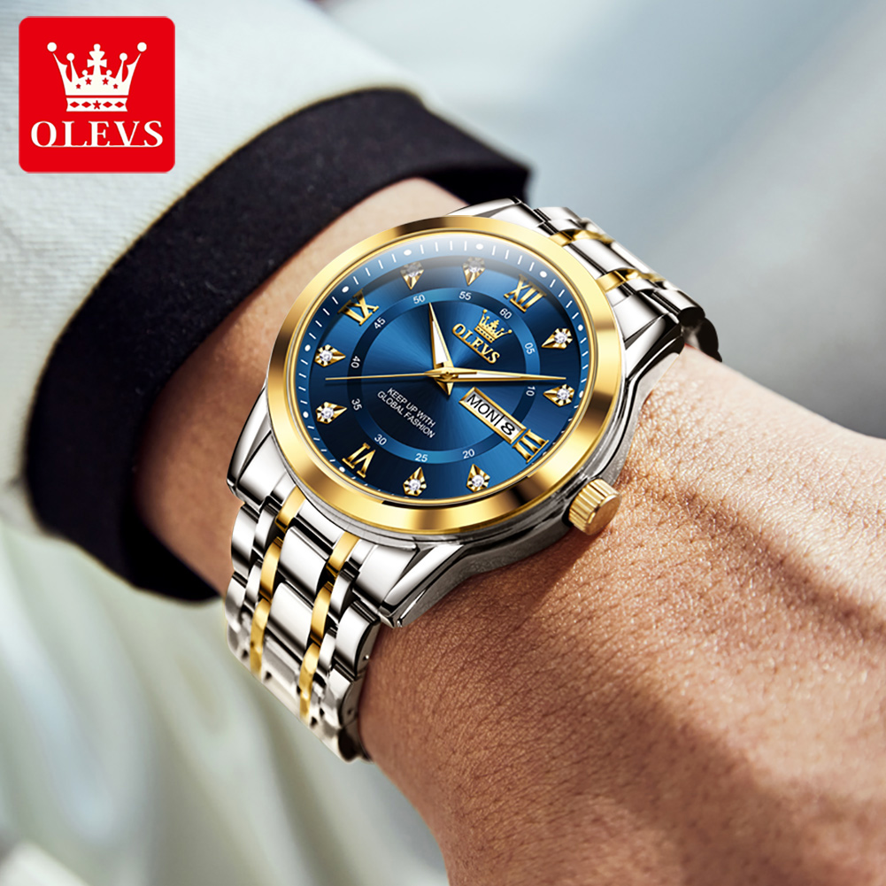 OLEVS Brand Fashion men's watc - огляд і ціна Luxury Watch Logo