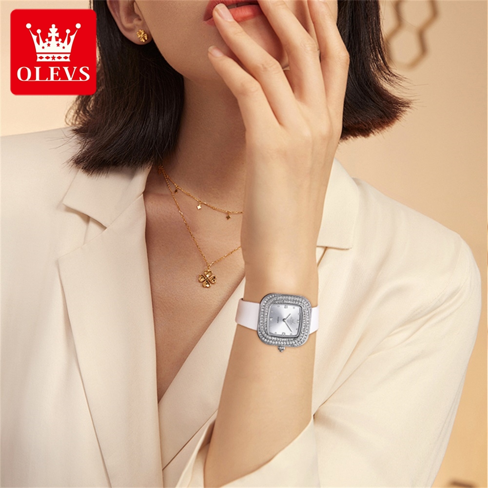 OLEVS 5512 Luxury Elegant Wome - огляд і ціна Luxury Watch With Leather Strap