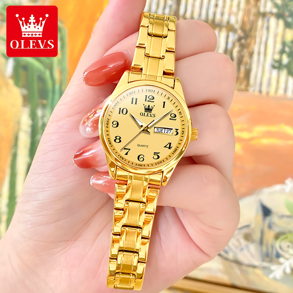 OLEVS Brand Luxury Gold Quartz - огляд і ціна Luxury Watch Brand For Women