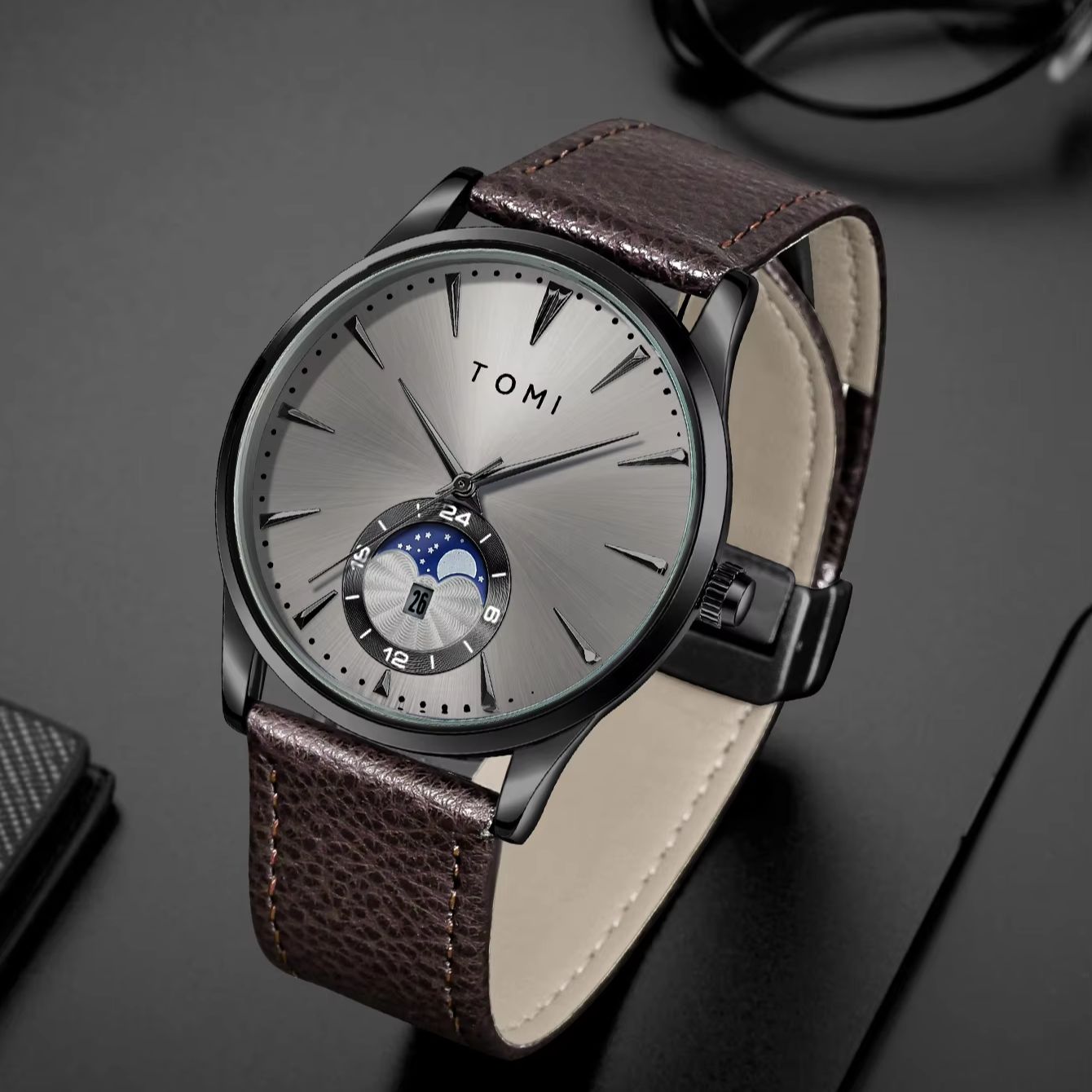 TOMI 2Pcs Men's Watch Gift Set - огляд і ціна Luxury Watch Quality