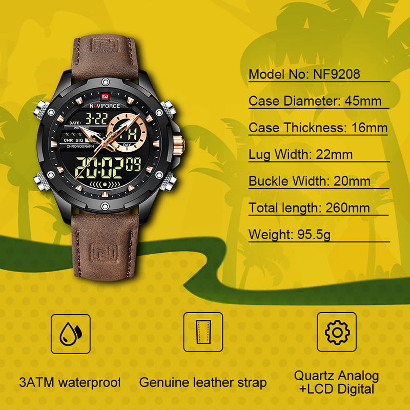 New NAVIFORCE Men Watches Quar - огляд і ціна Luxury Watch Holder For Men