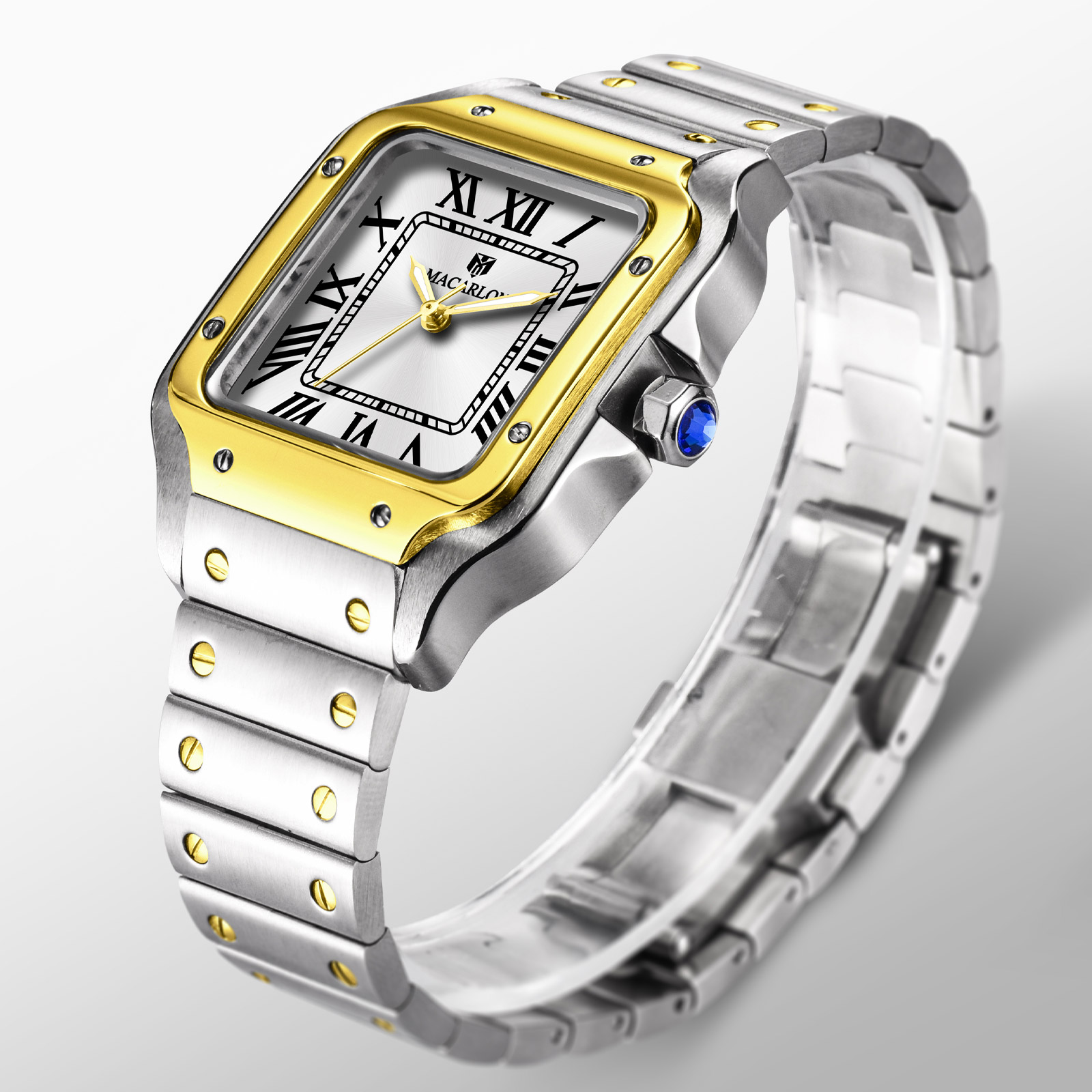 MACARLON Square Men's Automati - огляд і ціна Luxury Watch China