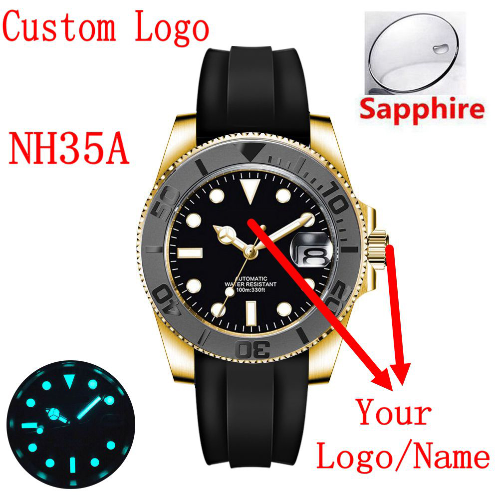 Custom logo 40mLuxury NH35/ Mi - огляд і ціна Luxury Watch Logo