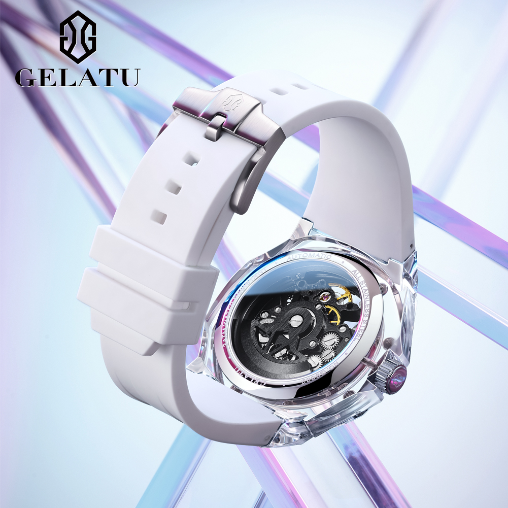 GELATU 8002 Automatic Mechanic - огляд і ціна Luxury Watch With Leather Strap