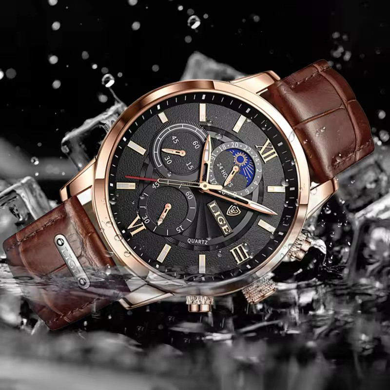 Men's Watches LIGE Top Brand L - огляд і ціна Luxury Watch Holder For Men